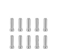 CQAHDSEVF Cable de Freno para Bicicleta, Juego de Cables de Freno de Cambio de Bicicleta de Acero Inoxidable Delantero Trasero for MTB Road Silver Varios tamaños(10pcs End Cap)