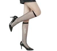 CQAHDSEVF Calcetines hasta la rodilla de rejilla de nailon y spandex