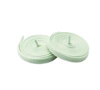 CQAHDSEVF Cordones para zapatos, Cordones de algodón 0,8 cm Ancho 100-160 cm 4 piezas Multicolor(Green,160)