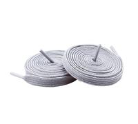 CQAHDSEVF Cordones para zapatos, Cordones de algodón 0,8 cm Ancho 100-160 cm 4 piezas Multicolor(Light Gray,100)