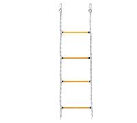 CQAHDSEVF Escalera de Cuerda Gcroet, 4 Step Boat Rope Ladder for Kayak Motorboat Canoeing Sailboat