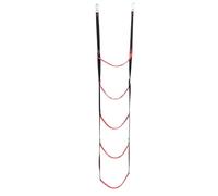 CQAHDSEVF Escalera de Cuerda Gcroet, 5 Step Boat Rope Ladder Extension Red For Sailboat Kayak Fishing Swim
