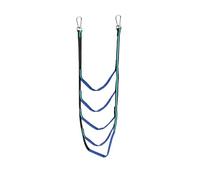 CQAHDSEVF Escalera de Cuerda Gcroet, Boat Folding Rope Ladder Multicolor 3-5 Step(Blue 5 Step)