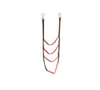 CQAHDSEVF Escalera de Cuerda Gcroet, Boat Folding Rope Ladder Multicolor 3-5 Step(Red 4 Step)