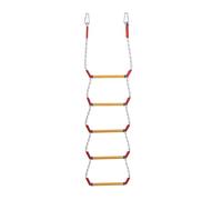 CQAHDSEVF Escalera de Cuerda Gcroet, Foldable Boat Rope Ladder Dinghy Kayak Canoe Fishing Swim Sailboat Red(Red-Five Tire)