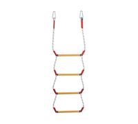 CQAHDSEVF Escalera de Cuerda Gcroet, Foldable Boat Rope Ladder Dinghy Kayak Canoe Fishing Swim Sailboat Red(Red-Four Tire)