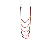 CQAHDSEVF Escalera de Cuerda Gcroet, Multicolor 3/4/5 Step Folding Boat Ladder Nylon Rope(Red 5 Step)