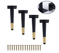 CQAHDSEVF Los Muebles, Patas de Metal for Muebles, sofá, Mesa, Armario, 5,91-9,84 Pulgadas, Color Negro, 4 Unidades(9.84"(25cm))
