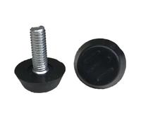 CQAHDSEVF Pies para Muebles Pies niveladores Ajustables, Nivelador de Patas de Muebles de Acero Ajustable, Tornillo M6 M8, Negro, Varios tamaños, 4 Uds.(23xm8x18mm(3 Lines),4pcs)