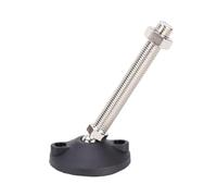 CQAHDSEVF Pies para Muebles Pies niveladores Ajustables, Pies niveladores Ajustables Negros con Junta Universal, Paquete de 4 tamaños múltiples(D50XM12X100)