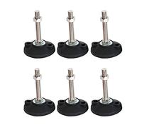 CQAHDSEVF Pies para Muebles Pies niveladores Ajustables, Pies niveladores Ajustables, Paquete de 12 roscas D100, Base M16 M20 M24, Altura de 100-200mm(D100*M16*200 mm)