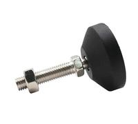 CQAHDSEVF Pies para Muebles Pies niveladores Ajustables, Pies niveladores giratorios roscados Ajustables for Muebles, Negro, Varios tamaños, Paquete de 4(D60XM12X100)