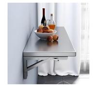 CQAHDSEVF Plegando el Escritorio Colgando, Wall Mounted Folding Drop-Leaf Tabl, Stainless Steel Floating Desk For, Mount Dining Table, Desks Fold Down(90 * 40cm)