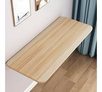 CQAHDSEVF Plegando el Escritorio Colgando, Wall Mounted Folding Table, Fold Down Desk Small Space Hanging Addition(Light Walnut Color,60 * 40cm)