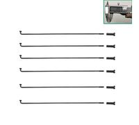 CQAHDSEVF Radios para Ruedas de Bicicleta, Radios de Bicicleta J-Bend 2,0 mm, Color Negro, Paquete de 5, Longitud 60-310 mm(Length: 277 mm)