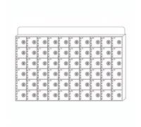 CQAHDSEVF Taquilla acrílica para teléfonos móviles, Cuadro de Bolsillo montado en la Pared de la Caja de Almacenamiento del teléfono Celular de acrílico Que Cierra 4-60 Ranuras for la Escuela(60)