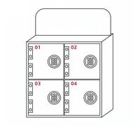 CQAHDSEVF Taquilla acrílica para teléfonos móviles, Cuadro de Bolsillo montado en la Pared de la Caja de Almacenamiento del teléfono Celular de acrílico Que Cierra 4-60 Ranuras for la Escuela(4)