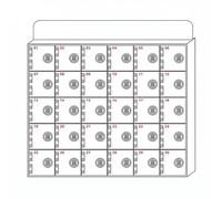 CQAHDSEVF Taquilla acrílica para teléfonos móviles, Cuadro de Bolsillo montado en la Pared de la Caja de Almacenamiento del teléfono Celular de acrílico Que Cierra 4-60 Ranuras for la Escuela(30)