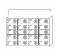 CQAHDSEVF Taquilla acrílica para teléfonos móviles, Gabinete de Almacenamiento de acrílico for teléfono Celular con Cerradura for Aula, 6-80 Ranuras(20)