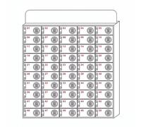 CQAHDSEVF Taquilla acrílica para teléfonos móviles, Gabinete de Almacenamiento de acrílico for teléfono Celular con Cerradura for Aula, 6-80 Ranuras(50)