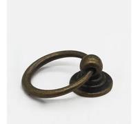 CQAHDSEVF Tiradores de anillo para cajones, Zinc Alloy Drawer Handles Multicolor Multiple Sizes 12 pcs(Black,Style A)