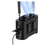 CQAHDSEVF ventilador con clip para la cintura y el cuello, Ventilador de cintura 14500mAh Motores duales 4 clips Linterna Powerbank Multicolor