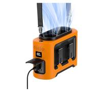 CQAHDSEVF ventilador con clip para la cintura y el cuello, Ventilador de cintura 14500mAh Motores duales 4 clips Linterna Powerbank Multicolor