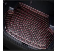 CQAQACQ Protector Maletero Coche para KIA Ceed 2012 2013 2014 2015 2016 2017 2018, Alfombra Maletero Coche Cuero Antideslizante Impermeable Accesorios Coche,Black-Red-HighSide