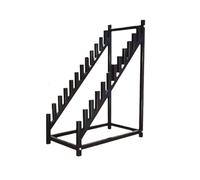 CQCCQ Estante de exhibición de muestras de Gran tamaño, de pie, de 11 o 12 Niveles, con Ranuras for Insertar baldosas, for exhibición.(Black-12 grids,83x60x35cm)