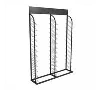 CQCCQ Portamuestras for baldosas de inserción, Expositor de baldosas de Porcelana metálica de 12 o 24 Niveles, Organizador de baldosas for Suelos, Material de construcción(90x40x185cm)