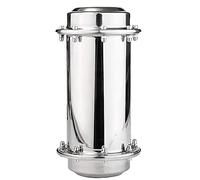 CQCQC Cápsula del Tiempo de Acero Inoxidable sellada a Prueba de Agua, contenedor de Almacenamiento de entierro Duradero con Cerradura, for el Futuro y Recuerdo de genealogía(10 * 40cm)