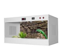 CQDWD Gran terrario de Reptiles Hábitat de Reptiles Altos y amplios Hábitat de Tortuga Gecko Tortoise Python para Lagarto Snake Barbuded Dragon Tortoise Chameleon (Color: Blanco, tamaño: 120x60x60cm)