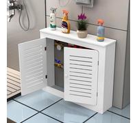 CQDWD Guardia de calefacción de la Cubierta del radiador, gabinete Independiente de Piso de Madera con 2 Puertas, Estante de Almacenamiento Decorativo Moderno para la Oficina en el hogar y el baño