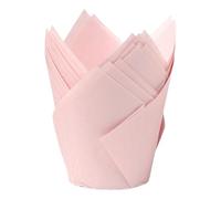 CQEAZ 50 fundas sofisticadas para magdalenas de tulipanes, a prueba de grasa, para hornear, Navidad, boda, fiesta de cumpleaños, magdalenas