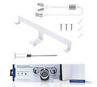 CQEAZ Elegante soporte de pared para auriculares VR2, se adapta a la mayoría de controladores de auriculares, cable de almacenamiento y gancho de tornillo