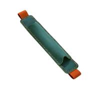 CQEAZ Estuche de cuero con banda elástica ajustable para bolígrafos, a prueba de fugas, para diario de tapa dura, cuaderno, bolígrafo, verde oscuro, Approx. 17.5x3.50cm/6.88x1.37in