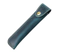 CQEAZ Estuche de cuero vintage para pluma estilográfica, funda de piel para pluma estilográfica, estuche de cuero para lápices, Blue, Approx. 3.8x17cm/1.49x6.69in