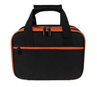 CQEAZ Funda protectora para buscador de interruptores, kits de prueba de circuito eléctrico, organizadores de herramientas, bolsa de almacenamiento de multímetro digital, Negro y Aurantius, Approx