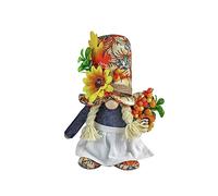 CQEAZ Harvest Festival - Muñeca sin rostro CowboyRudolf Harvest Muñecas sin rostro, muñeca de Acción de Gracias, figura decorativa, 1 unidad de ambiente cálido