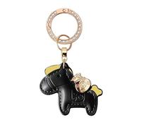 CQEAZ Llavero de regalo conmovedor que muestra la forma de caballo y materiales resistentes para amigos, familiares y eventos especiales, moda de caballo, Negro, Talla única