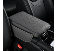 CQFCY Almohadilla de Reposabrazos Coche para BYD Tang EV (7 Seats) 2021 2022 2023 2024 2025, Antideslizante Impermeable Cojín Apoyabrazos Coche Interior Accesorios,Grey