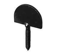 CQFD Tope de persianas recta con tornillo x2 acero negro