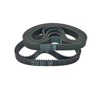 Cqinlu-Belt 1pc HTD3M-201/204/207/258 / 261/264/267 Cinturón de cronometría de goma Black 3mm Pitch, Impresoras 3D(HTD207-3M,8 Mm, 14 in Bag)