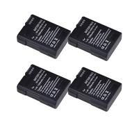 CQJFCYBRA Batería + Cargador Dual USB LED, Compatible con Nikon, For P7200 P7700 P7100 D5500 D5300 D5200 D3200 D3300 D3100(4 Battery)