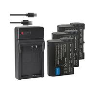 CQJFCYBRA Compatible con Cargador De Batería Nikon EN EL15, For Baterías De Cámara Z5, Z6, Z6 II, Z7, Z7II D780, D850, D7500, D500, D600 2550mAh(3 Batteries 1Charger)