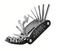 CQJJXKYC Cassette para Bicicleta Cassettes Y PiñOnes para C Herramientas de reparación de Motocicletas y Bicicletas 16 en 1, Destornillador Plegable Multiusos, Llave Inglesa