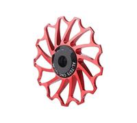 CQJJXKYC Cassette para Bicicleta Cassettes Y PiñOnes para C Rueda de Cambio Trasera MTB CNC con polea, rodamiento cerámico 11T 13T, Ligera, para Bicicleta de Carretera(13T Red)