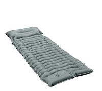 CQJJXKYC Colchón de Aire portátil Colchón Inflable para Acampar con Almohada, colchoneta Ligera para Acampar, colchoneta compacta para Dormir, Tienda de campaña para mochilero(Light Grey)