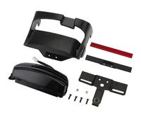 CQJJXKYC Moto Luces Traseras Compatible con Harley Dyna Fat Bob FX Softail FXS FLS, luz de intermitente trasero para motocicleta, freno trasero, matrícula para correr(Smoke Turn Signal)