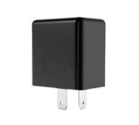 CQJJXKYC Relé Intermitente Relé Intermitente Electrónico LED De Velocidad Ajustable De 12V, 2 Pines Para Señal De De Motocicleta, Reemplazo Directo Universal(Black)
